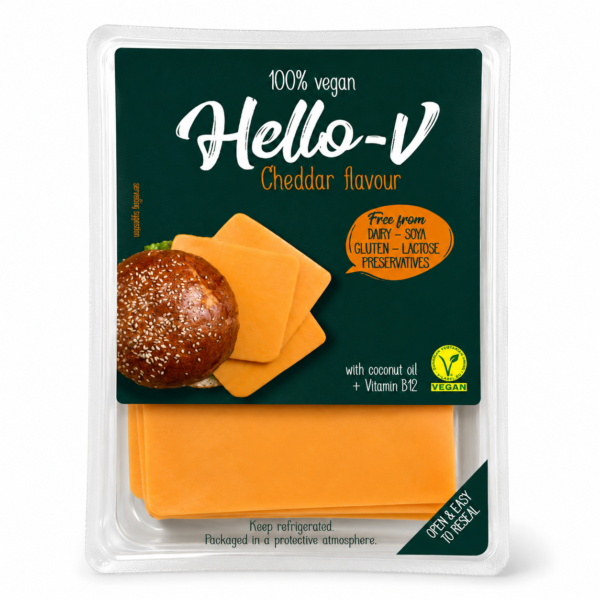 HELLO V CHEDDAR FLAVOUR VEGAN 140G