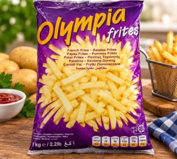 Frites surgelées Grosses Standard Olympia 9/9 cartons 10kg