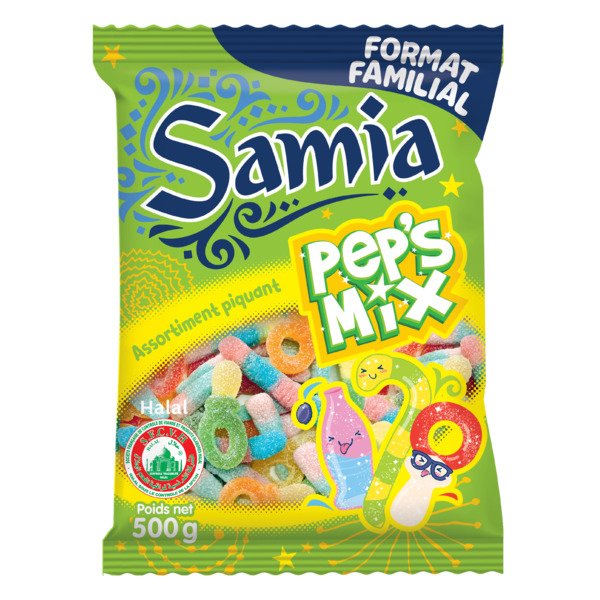 ASSORT BONBONS PEPS MIX SAMIA 500g